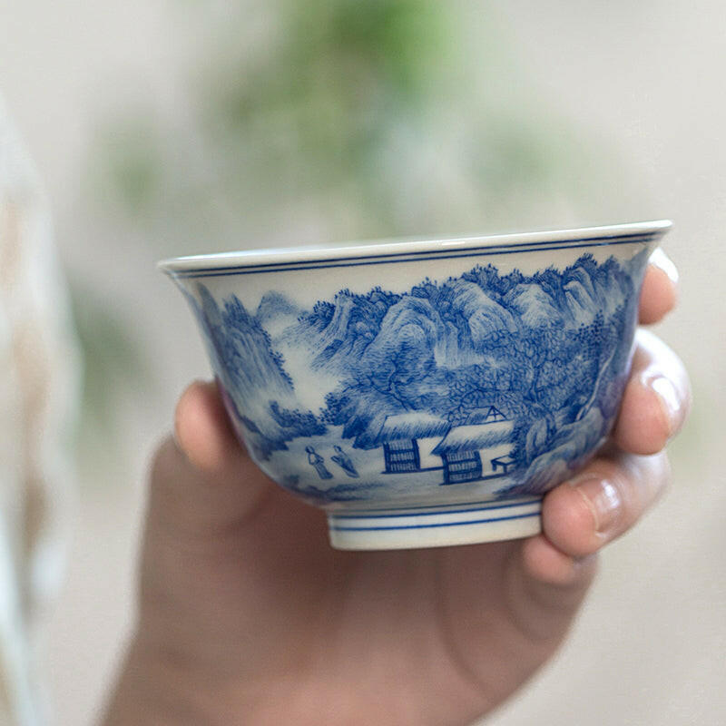 Nei Wai Shan Shui - Jing De Zhen Porcelain Teacup zycschina