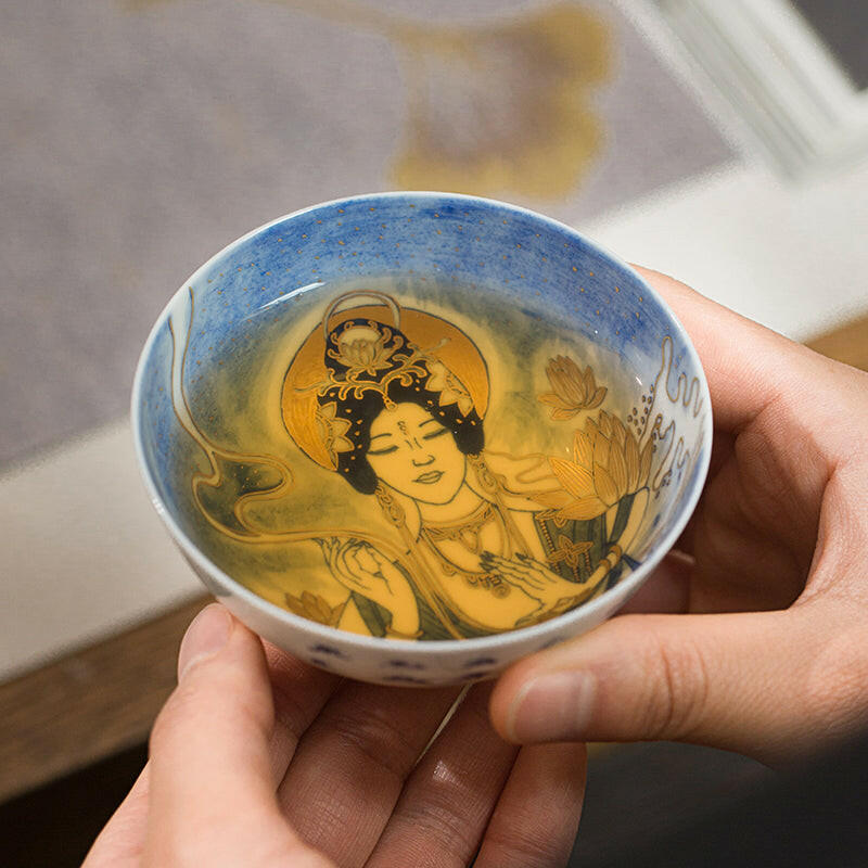 Shou Hui Ren Wu - Jing De Zhen Porcelain Teacup zycschina