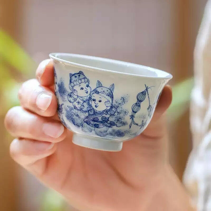 Ying Xi Tu - Jing De Zhen Porcelain Teacup zycschina