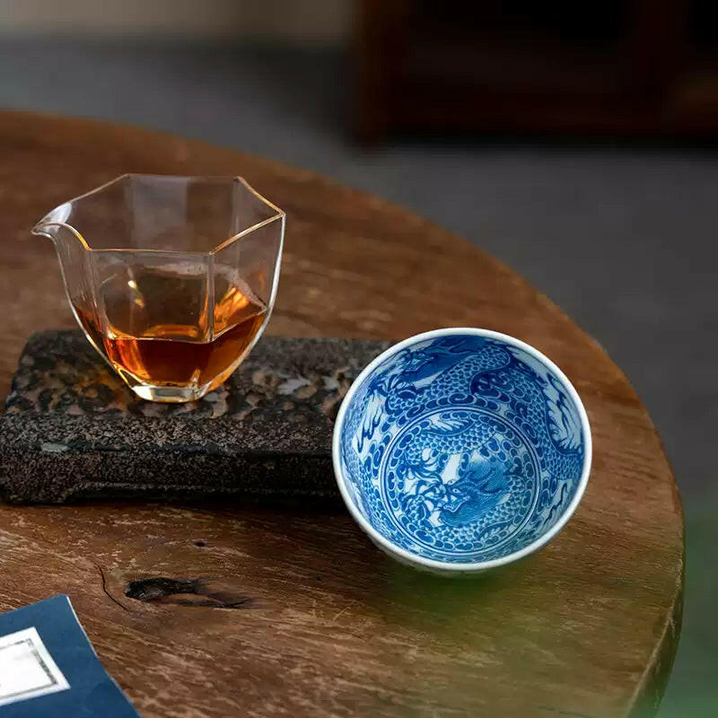 Hai Shui Long Wen - Jing De Zhen Porcelain Teacup zycschina