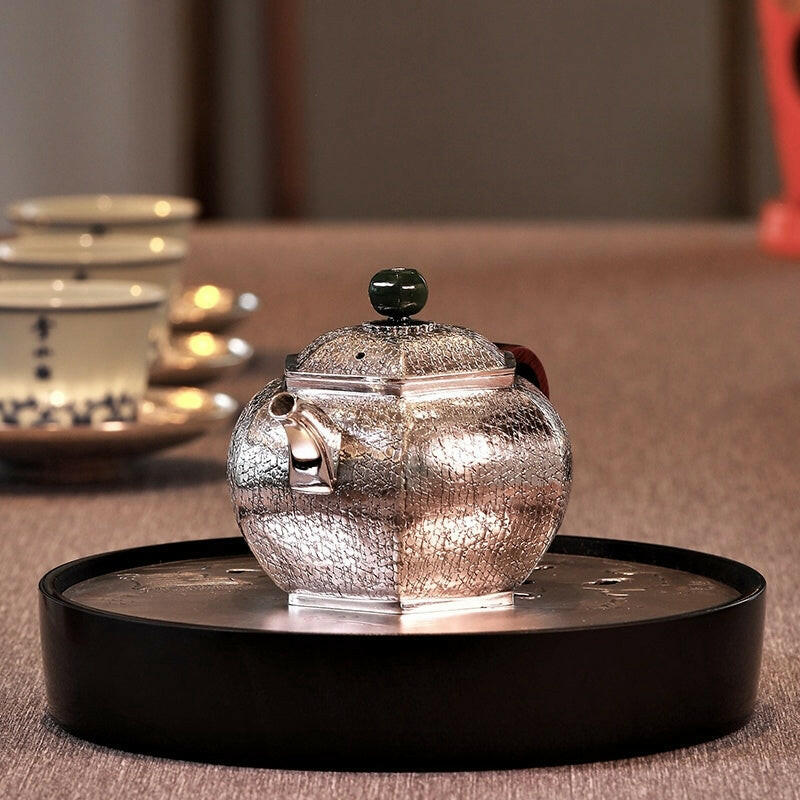 Liu Fang Lie Wen 160cc - Handmade silver pot zycschina