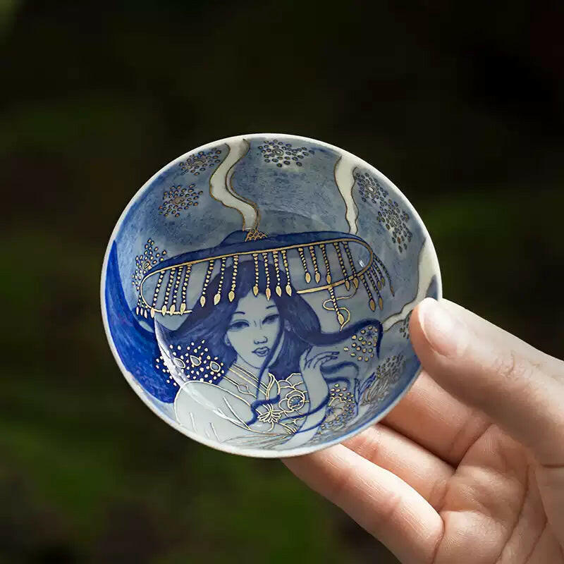 Shou Hui Ren Wu - Jing De Zhen Porcelain Teacup zycschina