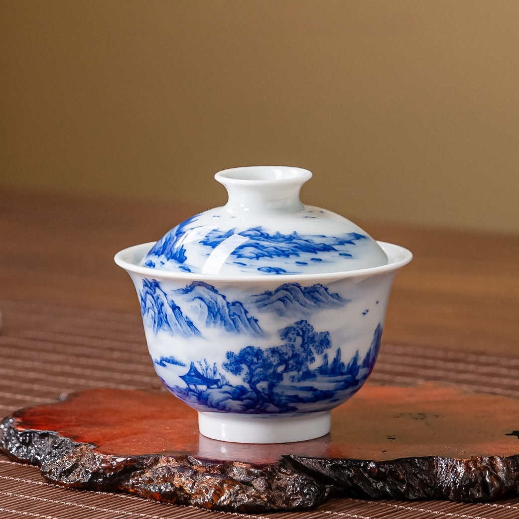 Shan Shui 100cc - Jing De Zhen Porcelain Gaiwan zycschina