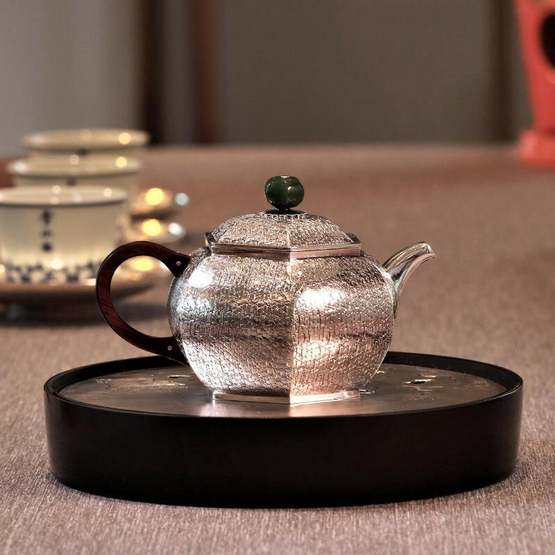 Liu Fang Lie Wen 160cc - Handmade silver pot zycschina