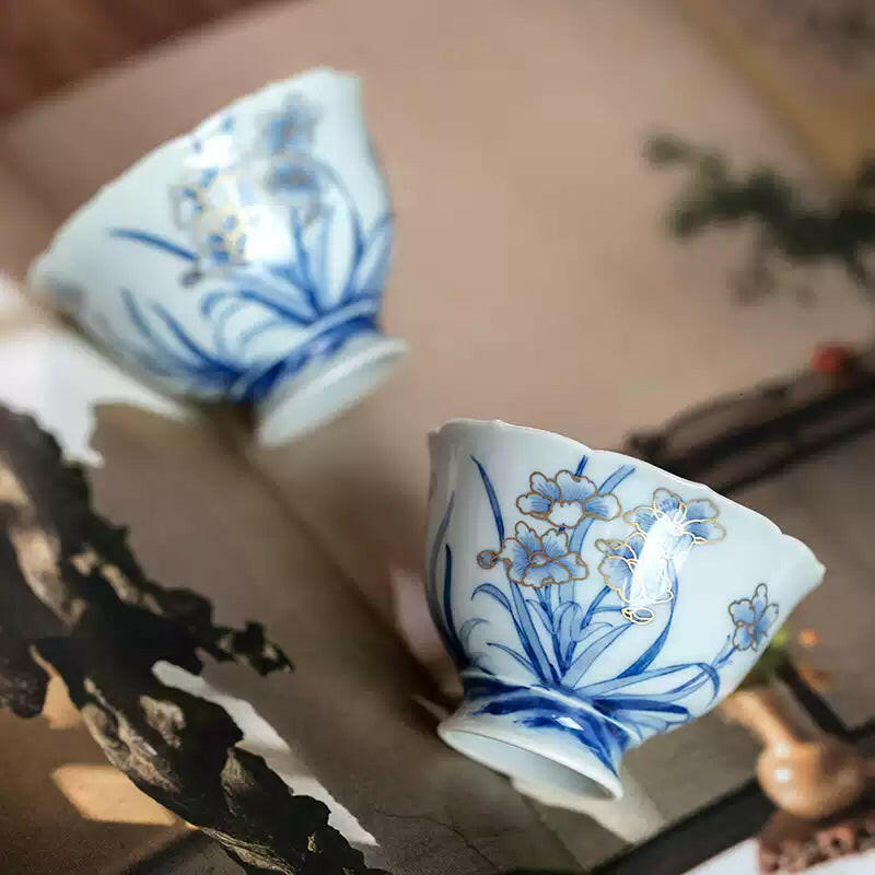 Miao Jin Shui Xian - Jing De Zhen Porcelain Teacup zycschina