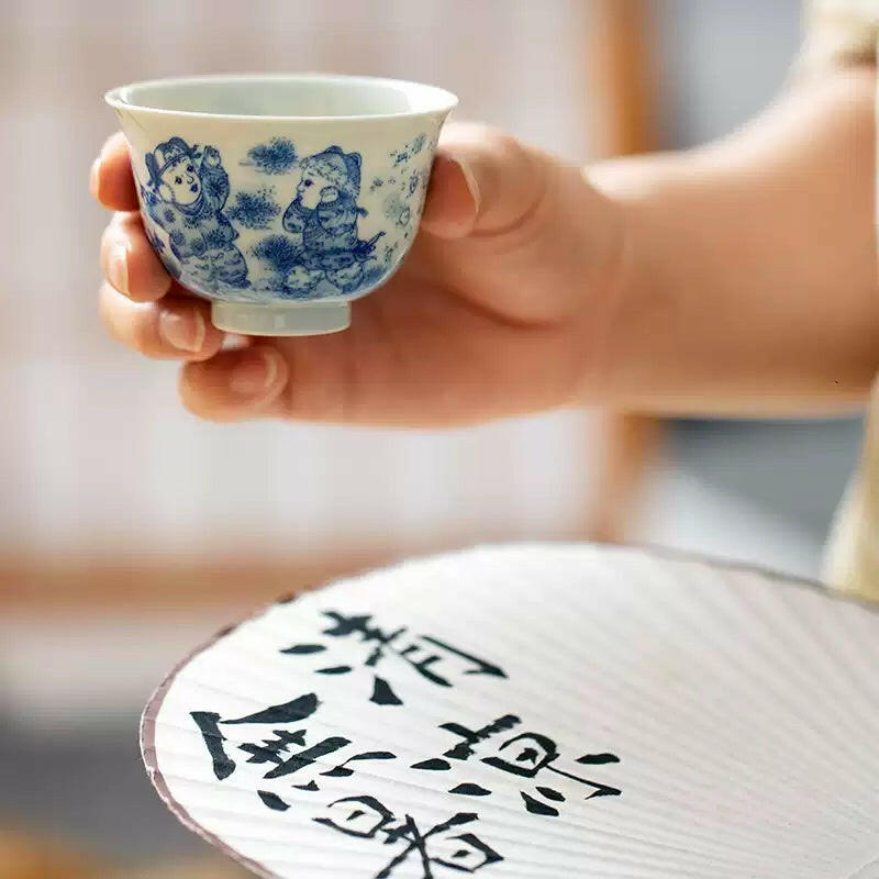 Ying Xi Tu - Jing De Zhen Porcelain Teacup zycschina