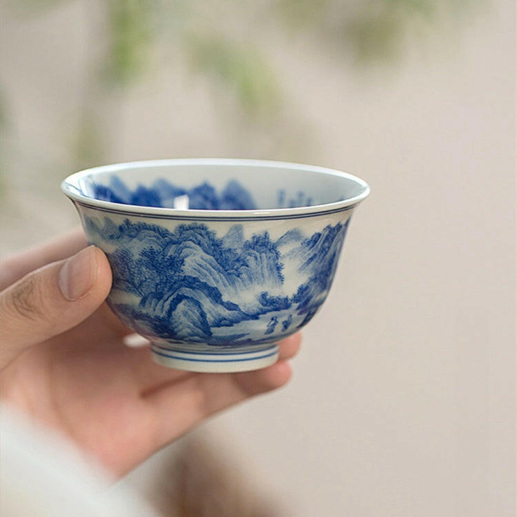 Nei Wai Shan Shui - Jing De Zhen Porcelain Teacup zycschina