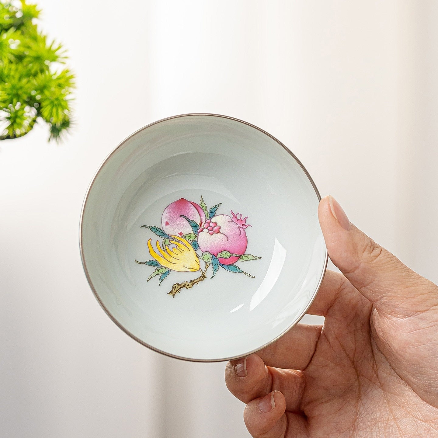 San Duo 180cc - Jing De Zhen Porcelain Gaiwan zycschina