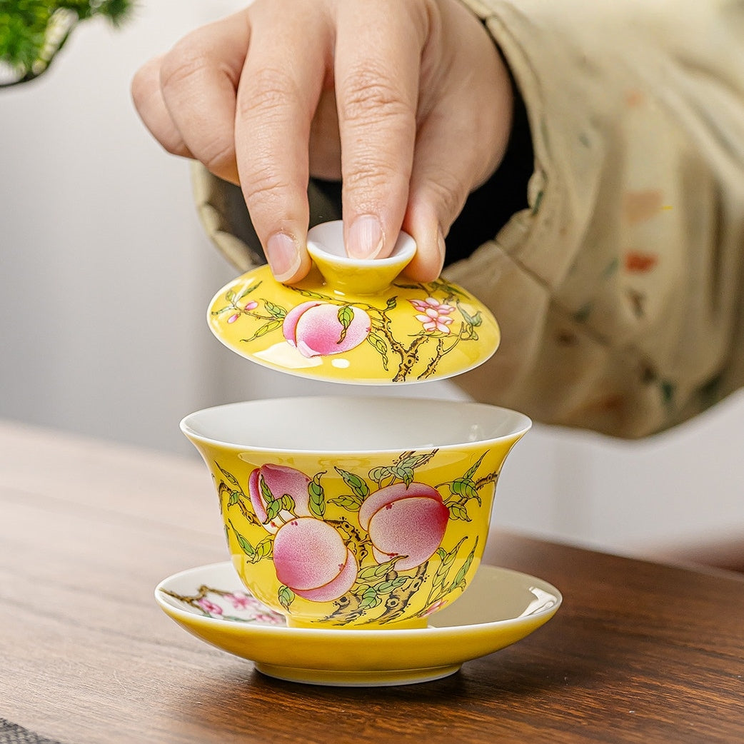 Wu Tao 130cc - Jing De Zhen Porcelain Gaiwan zycschina