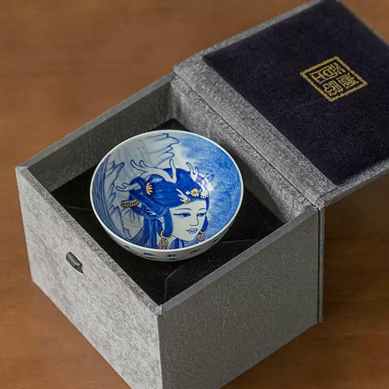 Shou Hui Ren Wu - Jing De Zhen Porcelain Teacup zycschina