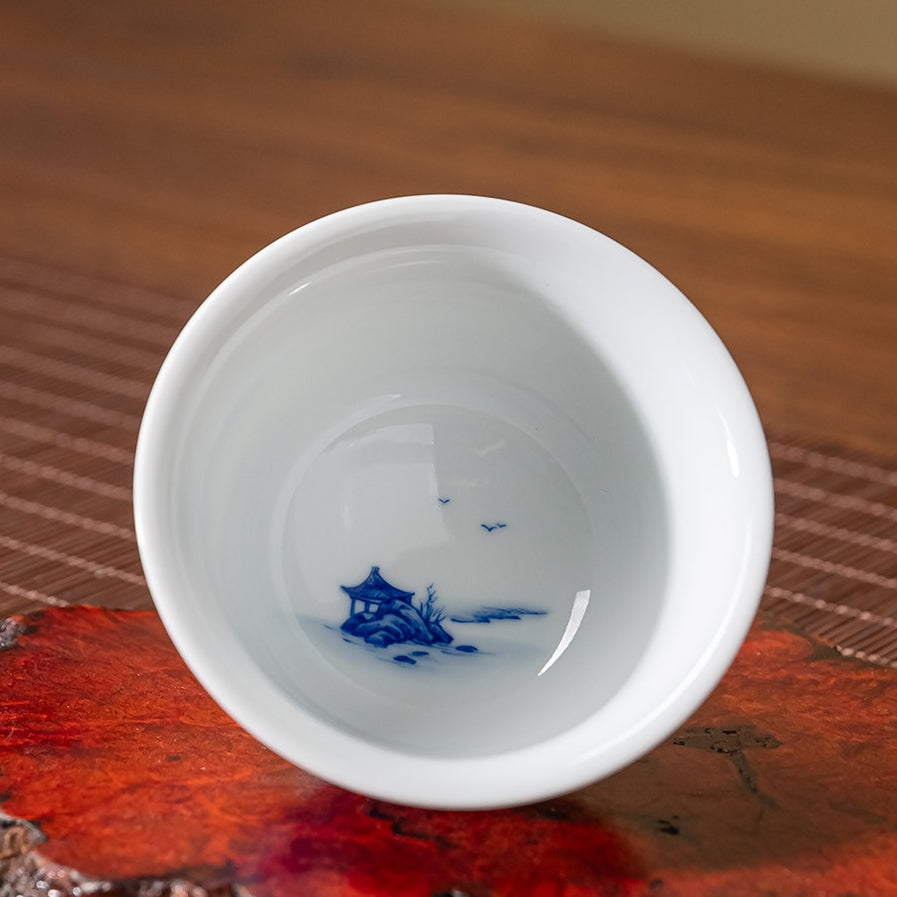 Shan Shui 100cc - Jing De Zhen Porcelain Gaiwan zycschina