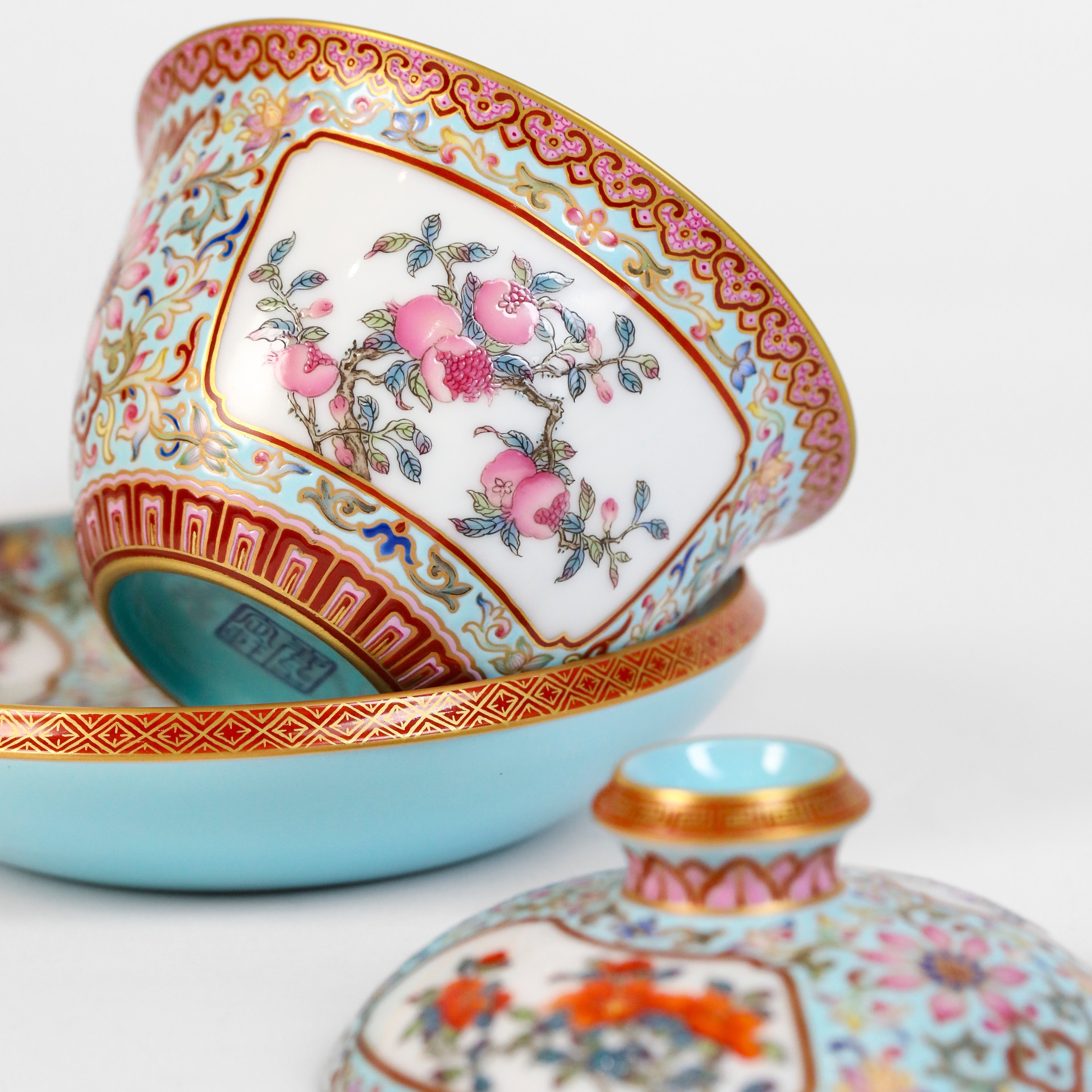 Chan Zhi Lian 120cc - Jing De Zhen Porcelain Gaiwan zycschina