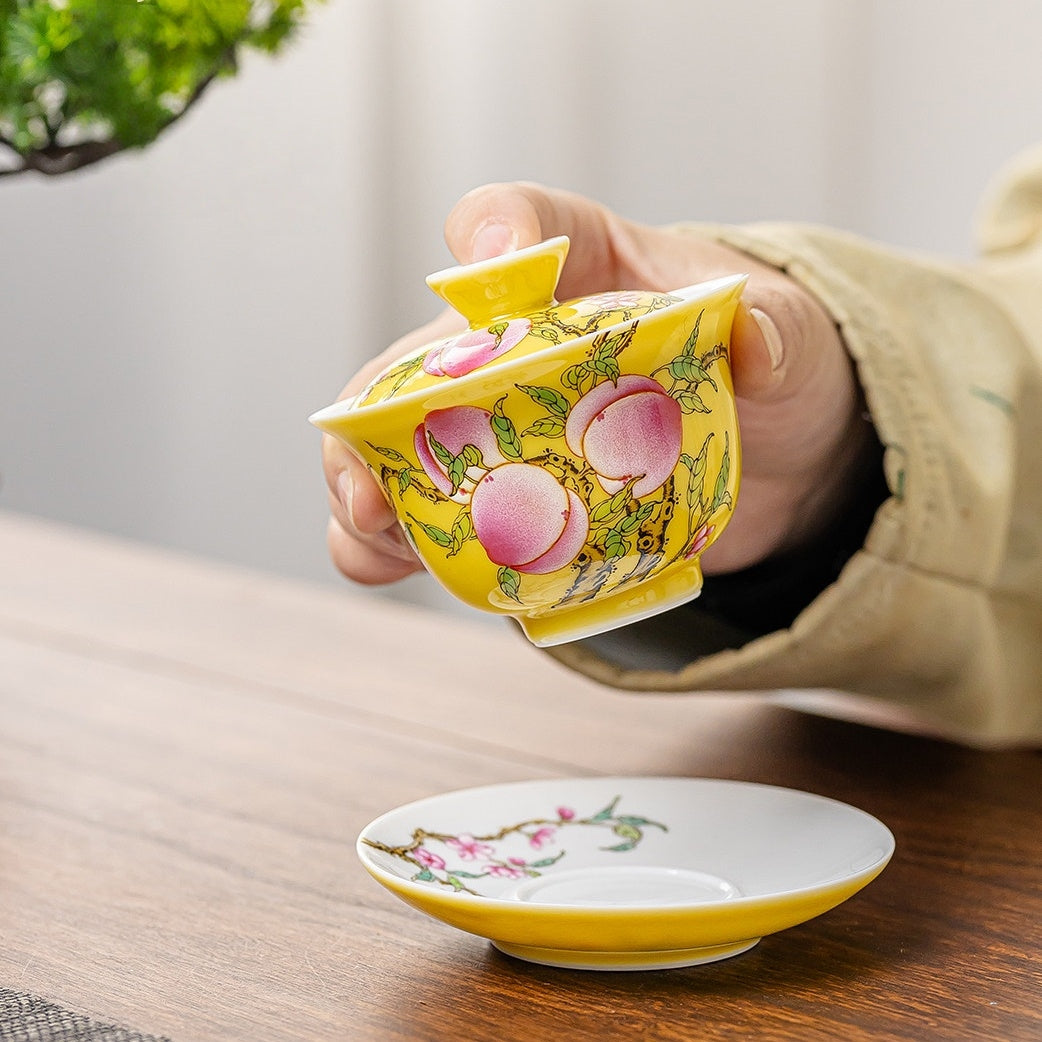 Wu Tao 130cc - Jing De Zhen Porcelain Gaiwan zycschina