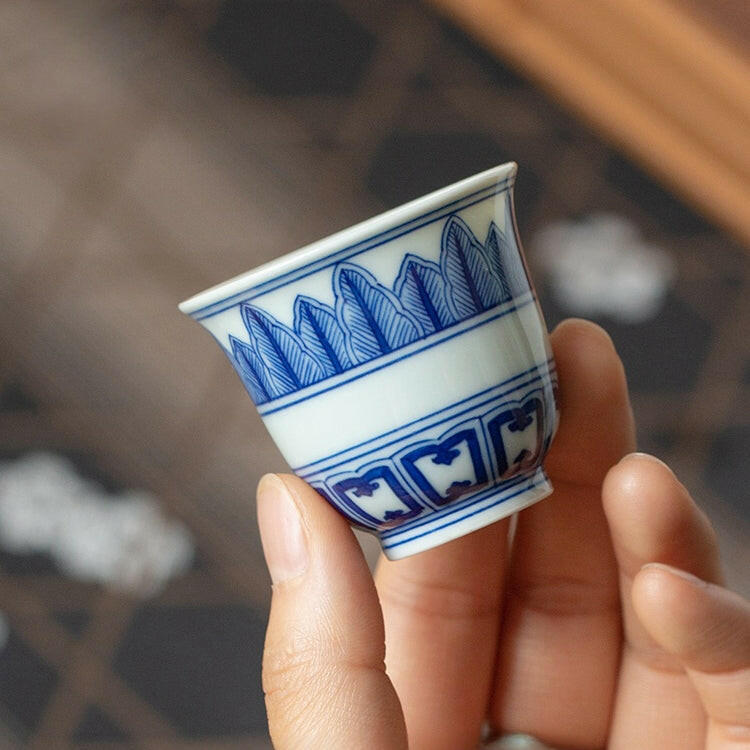 Lian Ban Jiao Ye - Jing De Zhen Porcelain Teacup zycschina