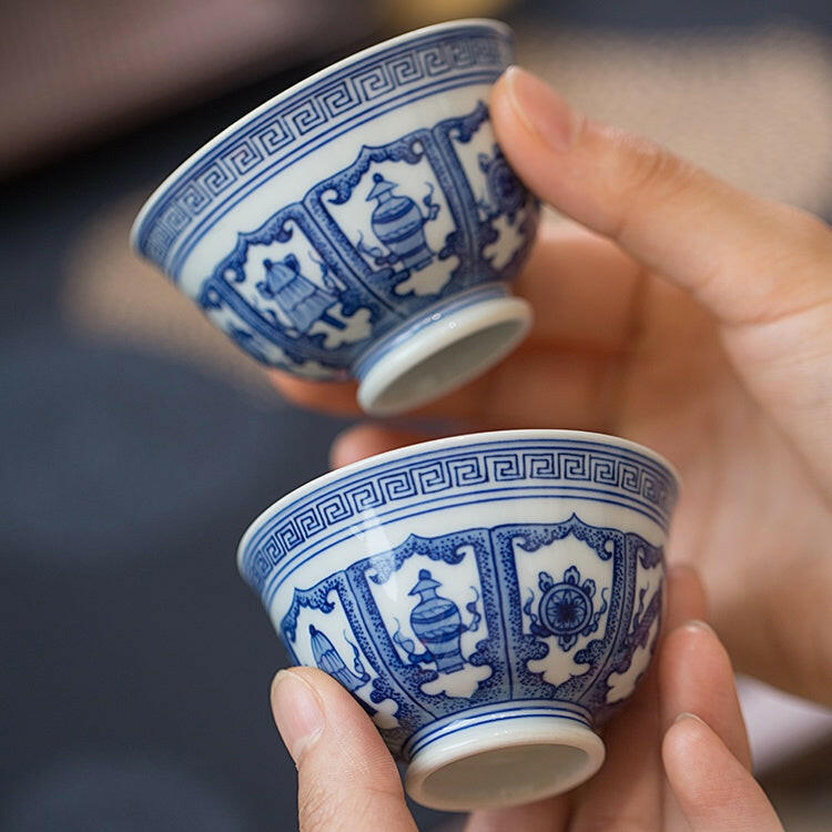 Ji Xiang Ba Bao - Jing De Zhen Porcelain Teacup zycschina