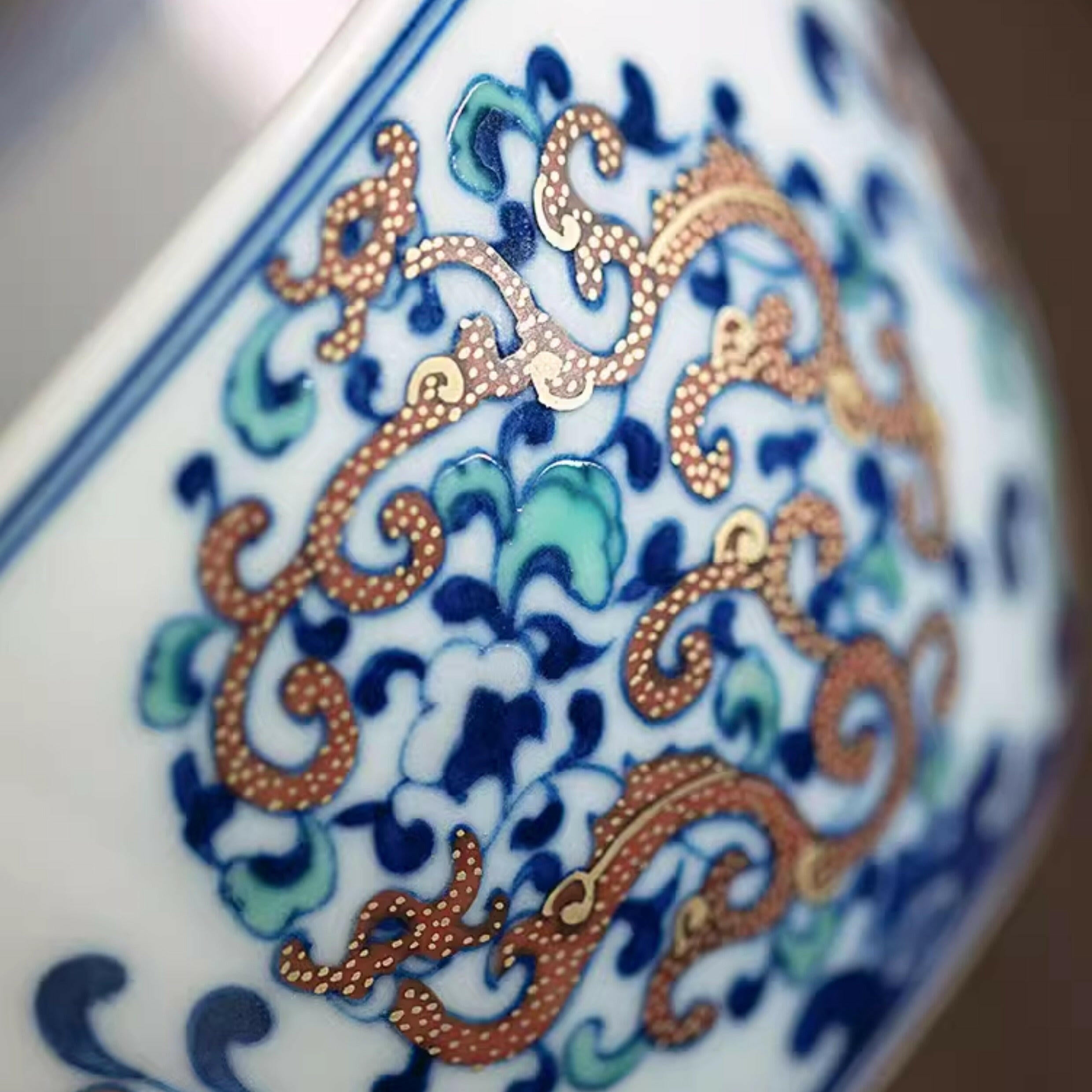 Kui Long Wen - Jing De Zhen Porcelain Teacup zycschina