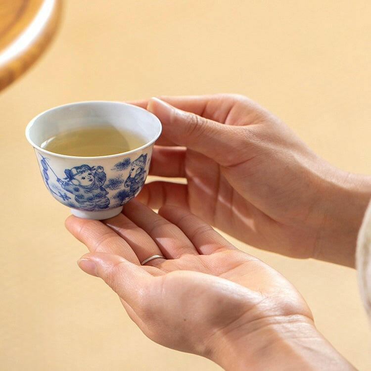Ying Xi Tu - Jing De Zhen Porcelain Teacup zycschina
