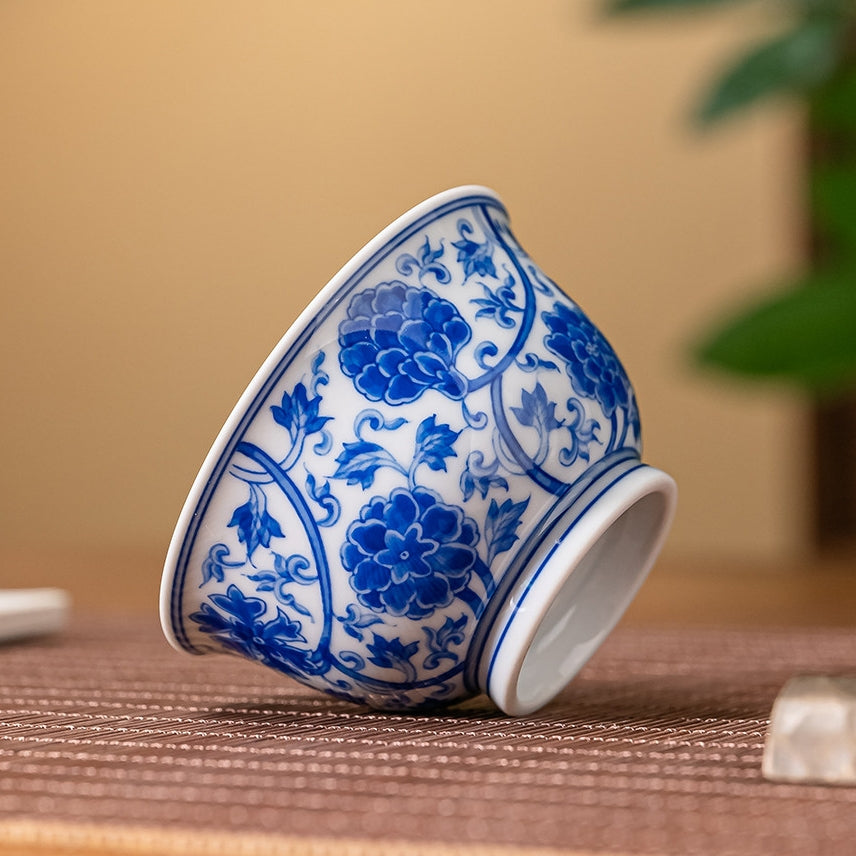 Chan Zhi Mu Dan 150cc - Jing De Zhen Porcelain Gaiwan zycschina