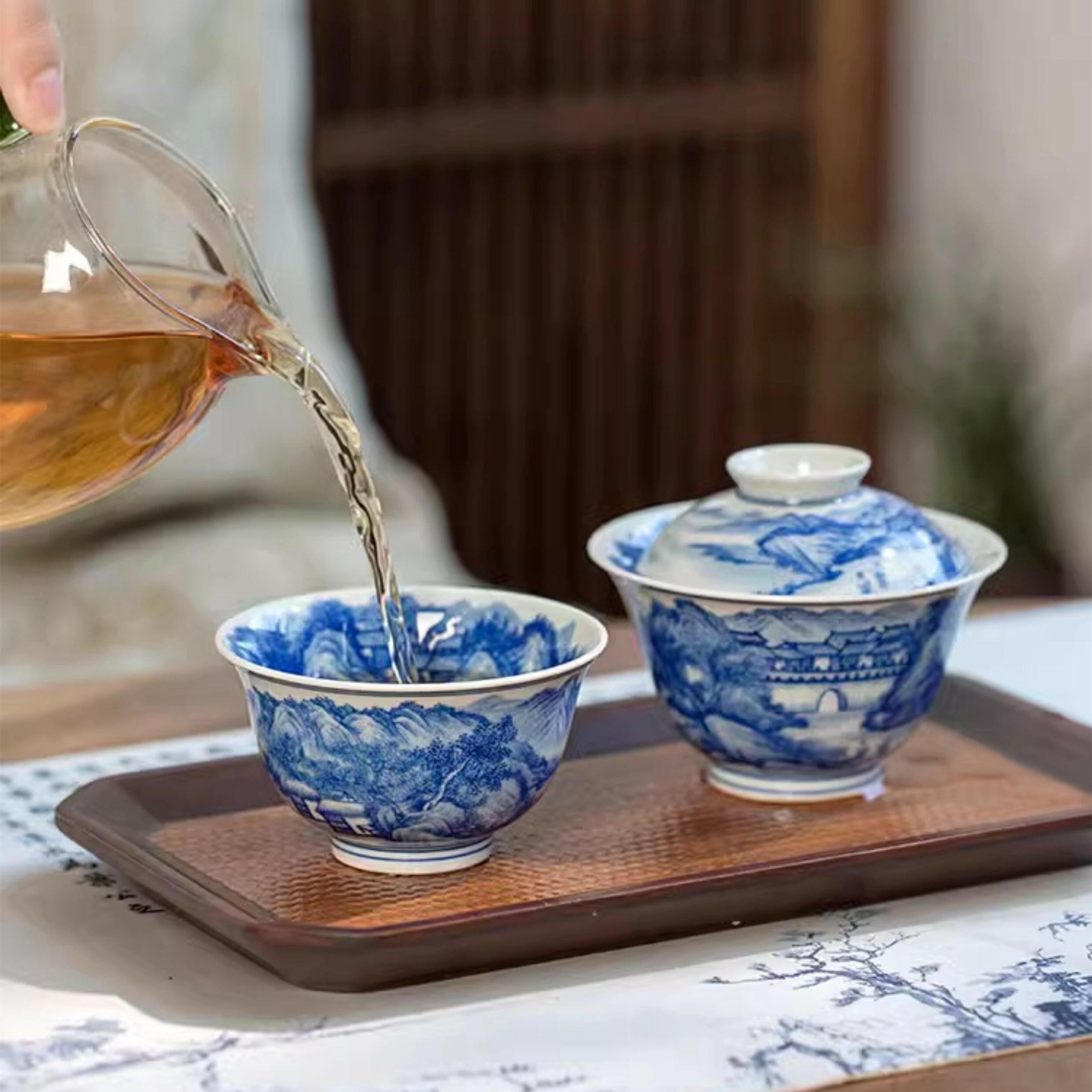 Nei Wai Shan Shui - Jing De Zhen Porcelain Teacup zycschina