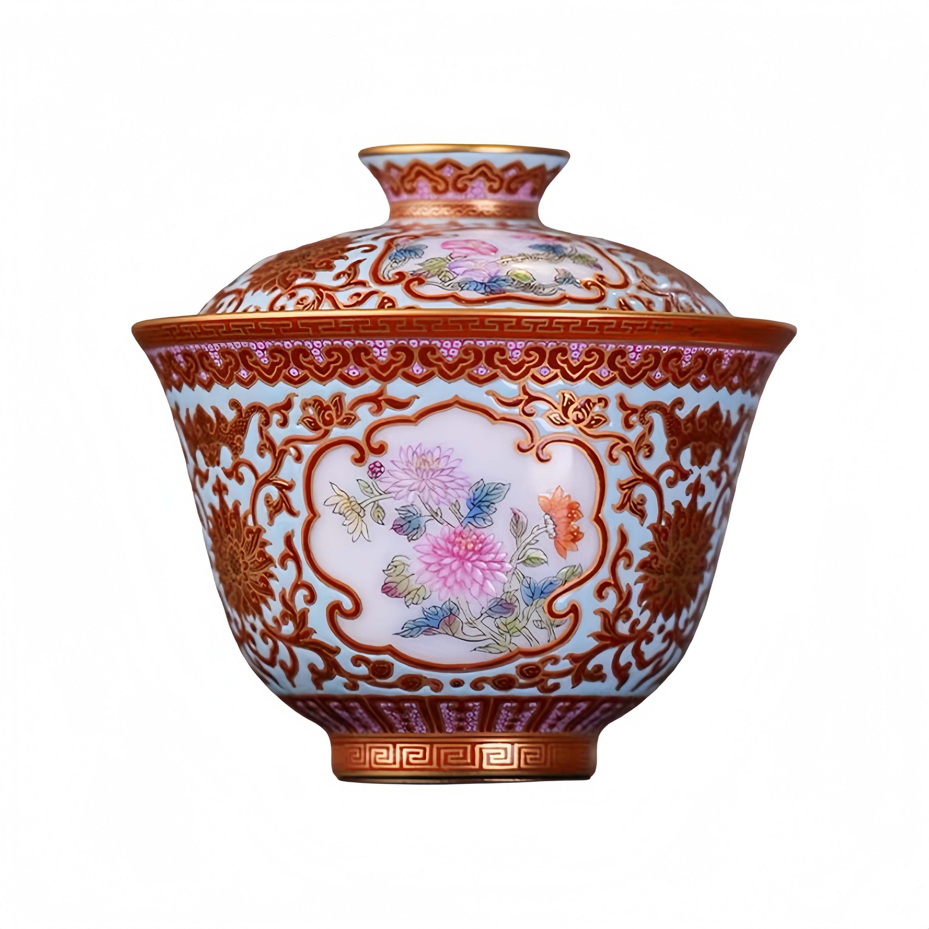Si Ji Hua Hui 120cc - Jing De Zhen Porcelain Gaiwan zycschina