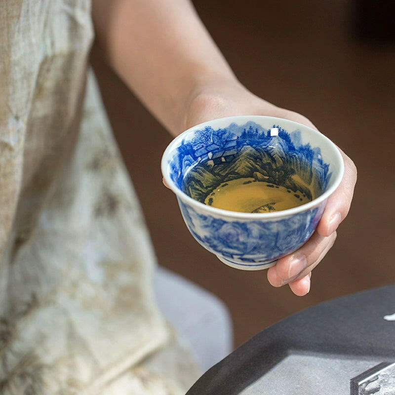 Nei Wai Shan Shui - Jing De Zhen Porcelain Teacup zycschina