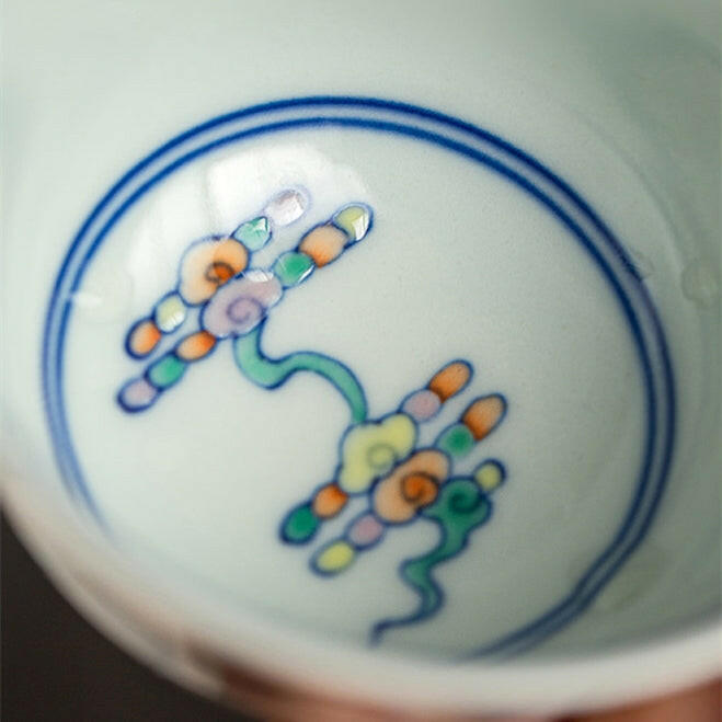 Shuang Long Xi Hai - Jing De Zhen Porcelain Teacup zycschina