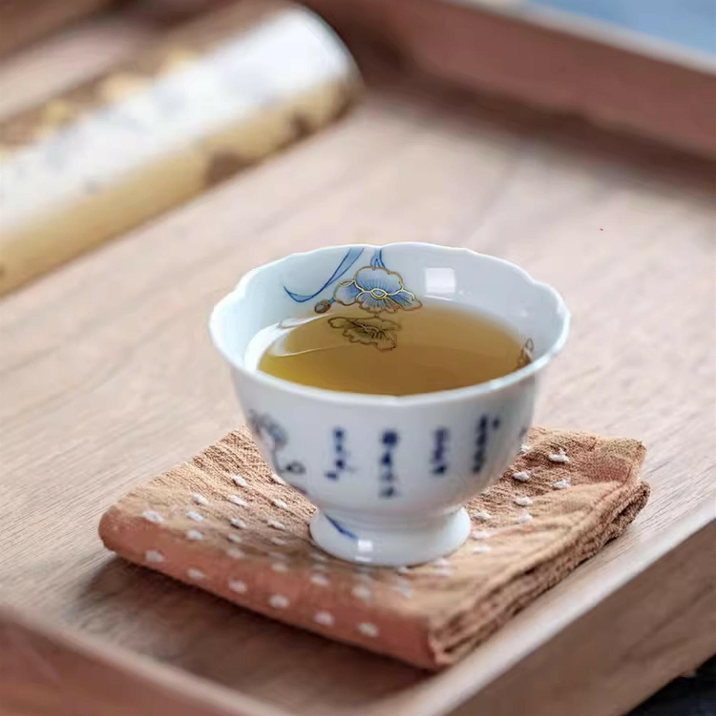 Miao Jin Shui Xian - Jing De Zhen Porcelain Teacup zycschina