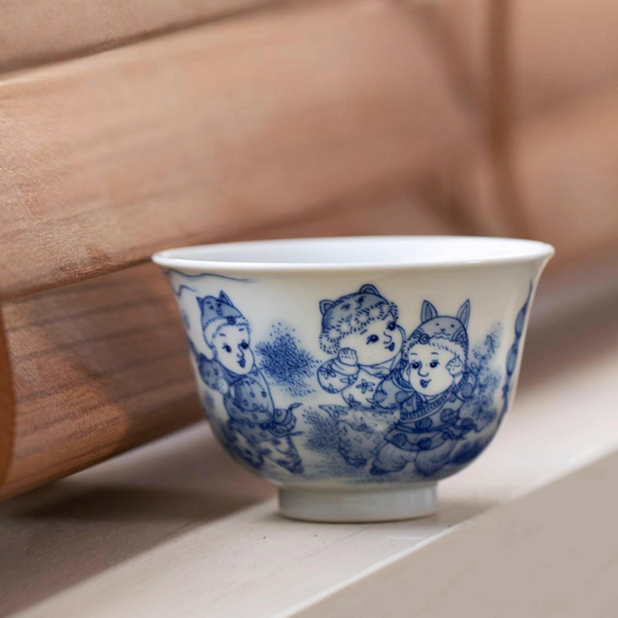 Ying Xi Tu - Jing De Zhen Porcelain Teacup zycschina