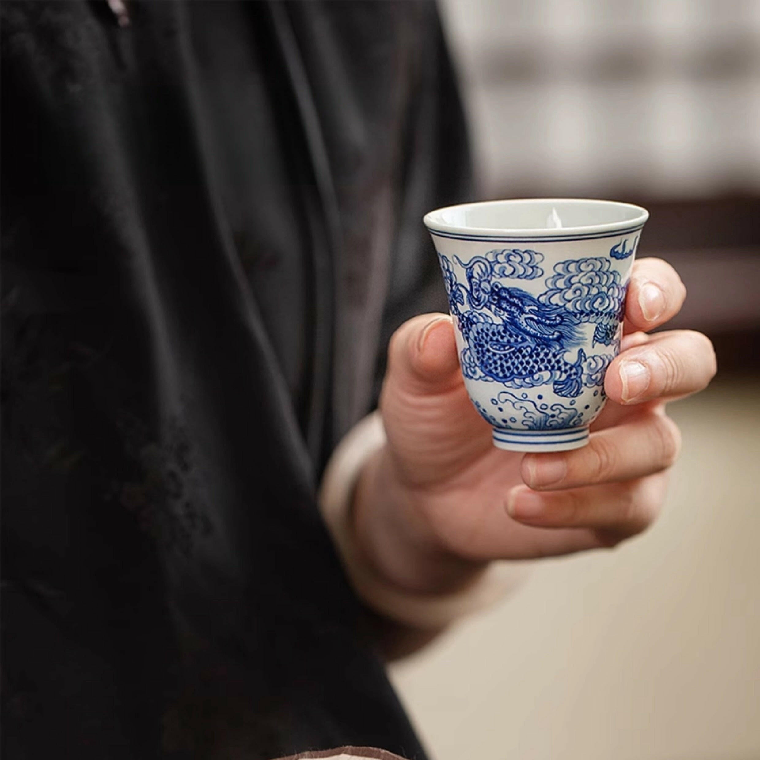 Yun Long Wen/Yun Feng Wen - Jing De Zhen Porcelain Teacup zycschina