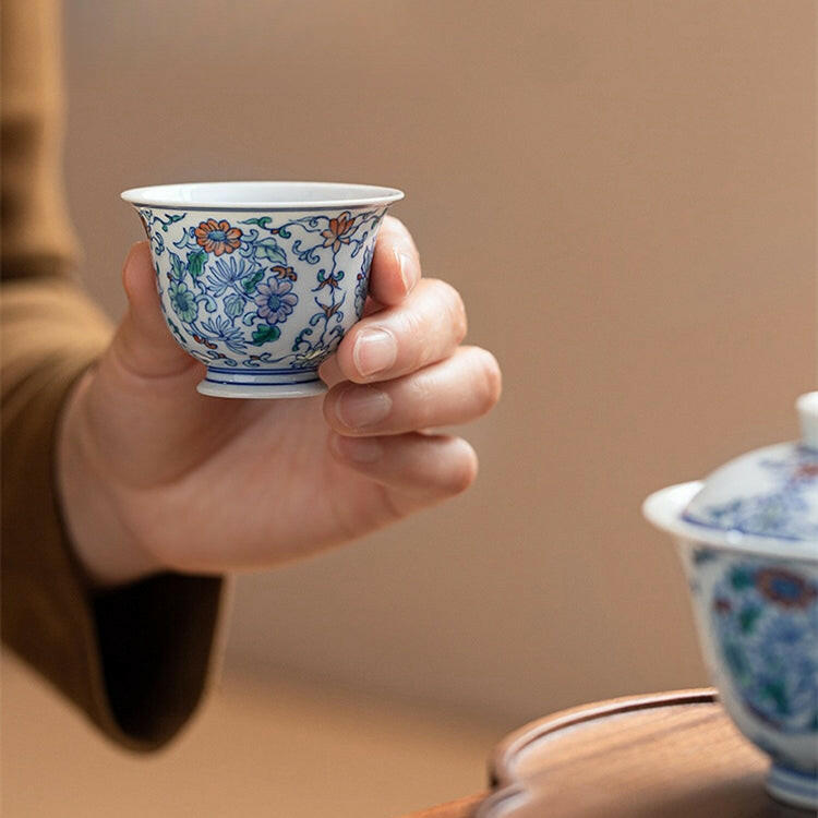 Tuan Ju Wen - Jing De Zhen Porcelain Teacup zycschina