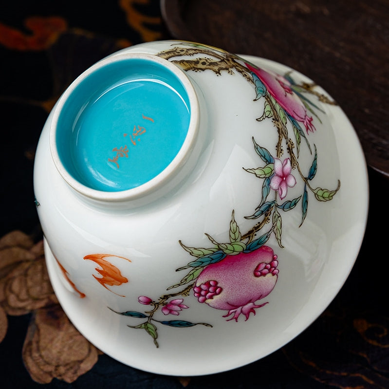 San Duo 180cc - Jing De Zhen Porcelain Gaiwan zycschina