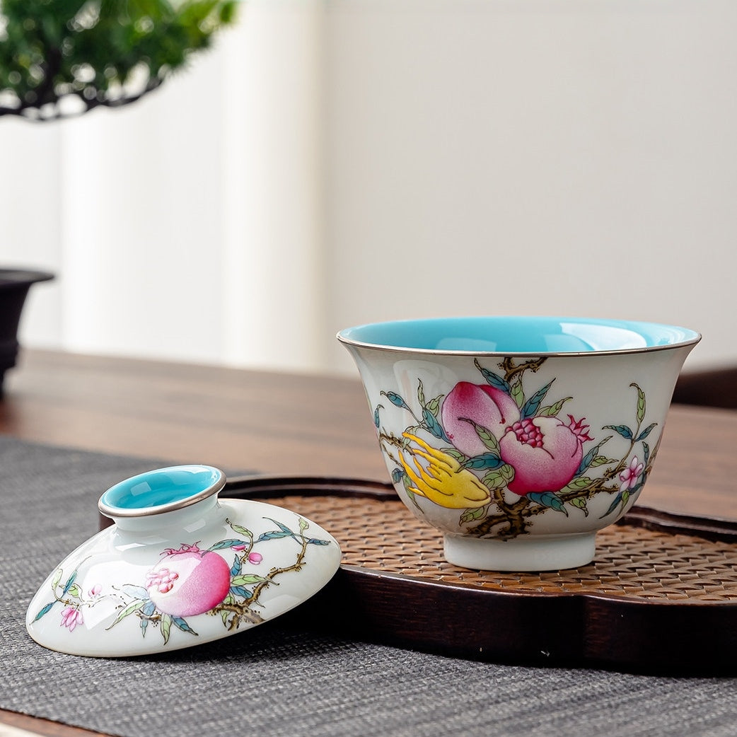 San Duo 180cc - Jing De Zhen Porcelain Gaiwan zycschina