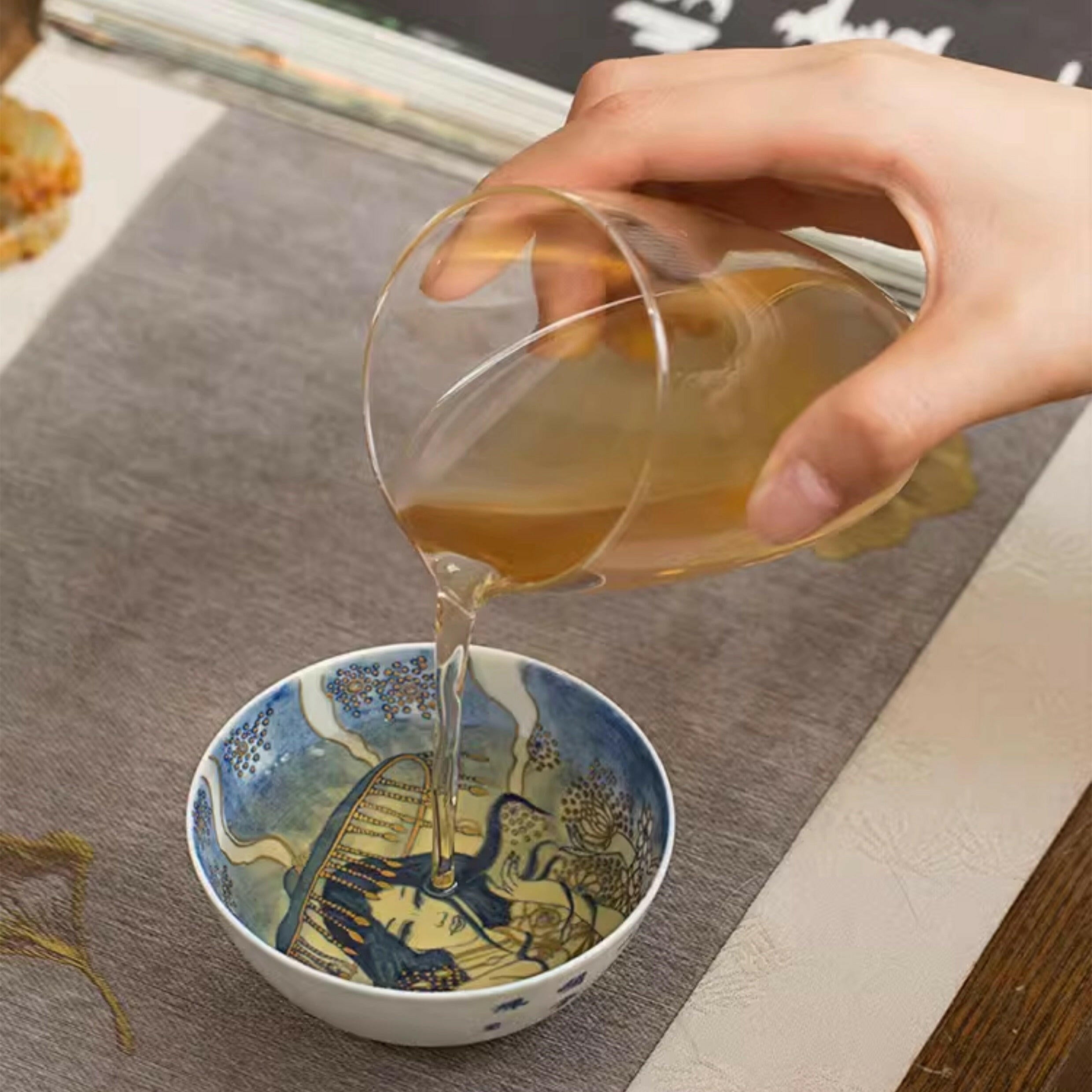 Shou Hui Ren Wu - Jing De Zhen Porcelain Teacup zycschina