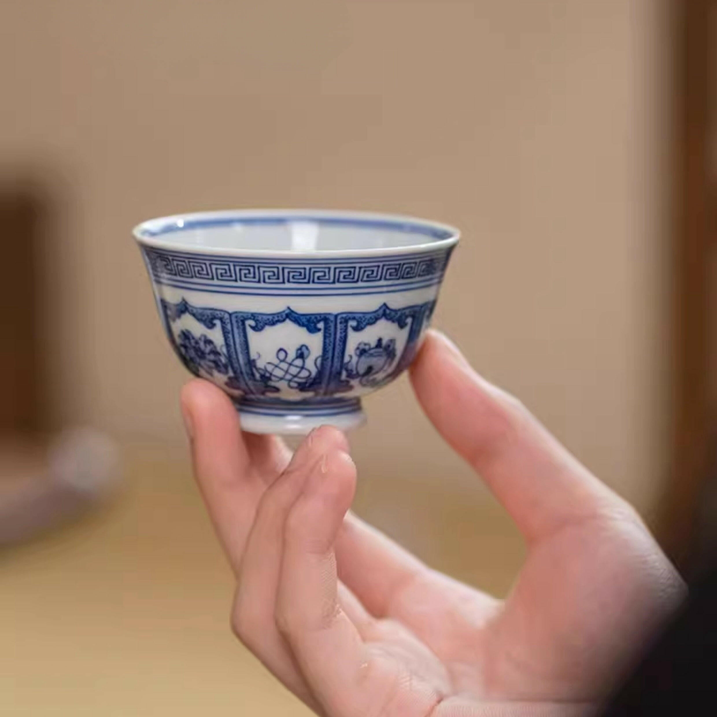 Ji Xiang Ba Bao - Jing De Zhen Porcelain Teacup zycschina