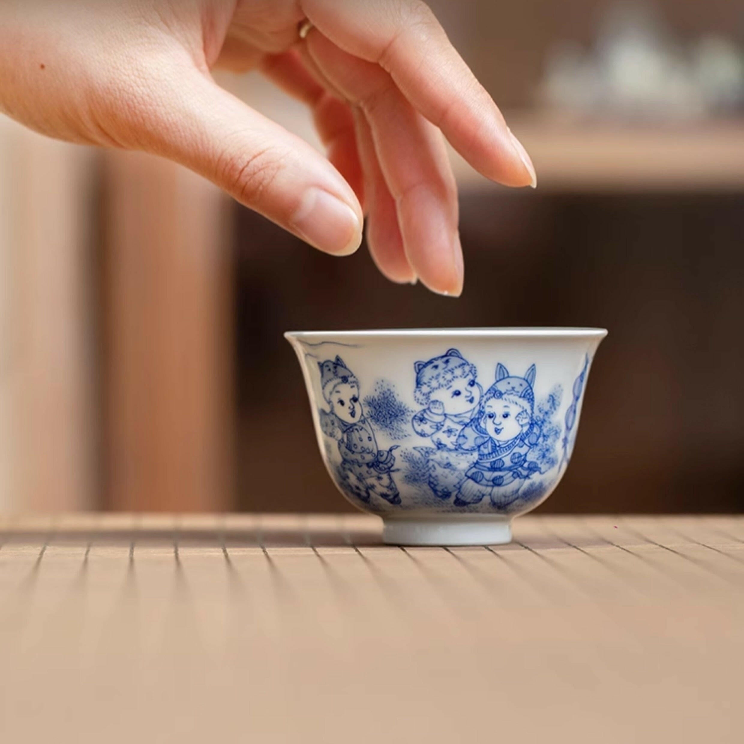 Ying Xi Tu - Jing De Zhen Porcelain Teacup zycschina