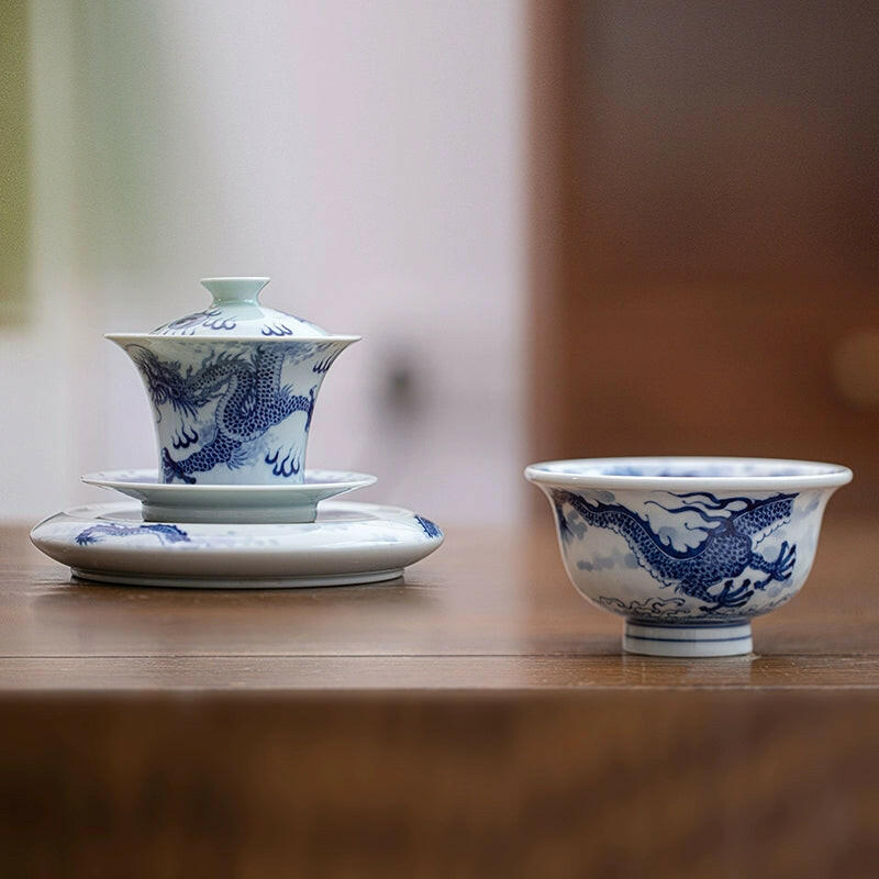 Shui Mo Long - Jing De Zhen Porcelain Teacup zycschina