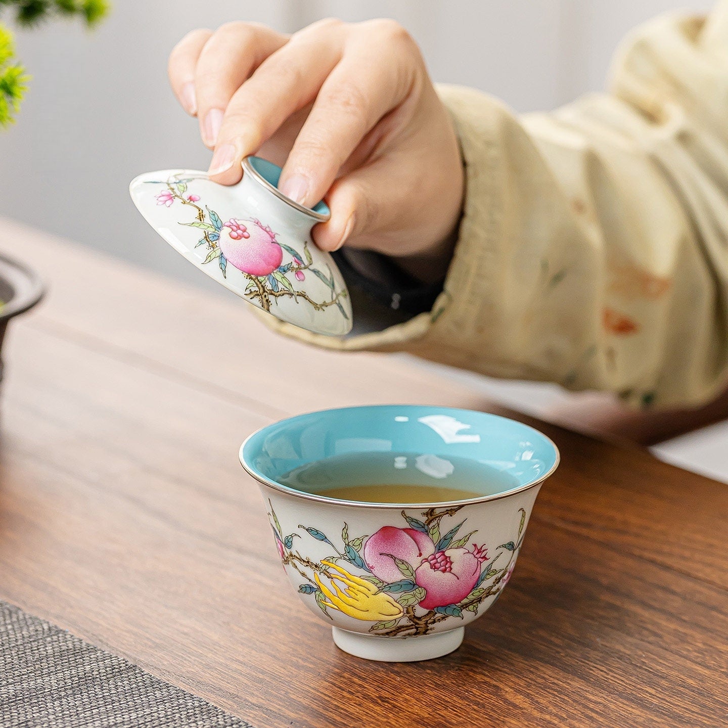 San Duo 180cc - Jing De Zhen Porcelain Gaiwan zycschina