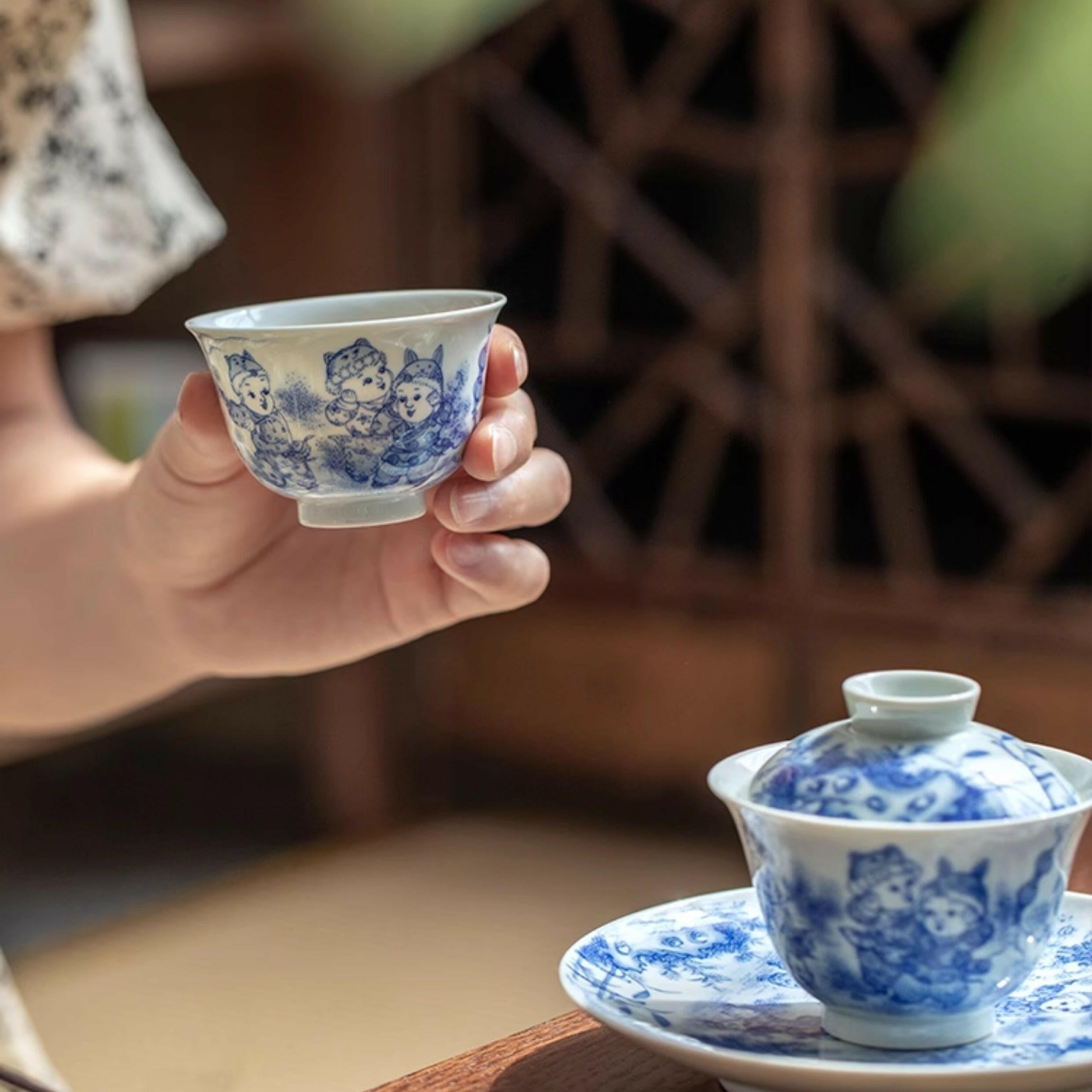 Ying Xi Tu - Jing De Zhen Porcelain Teacup zycschina