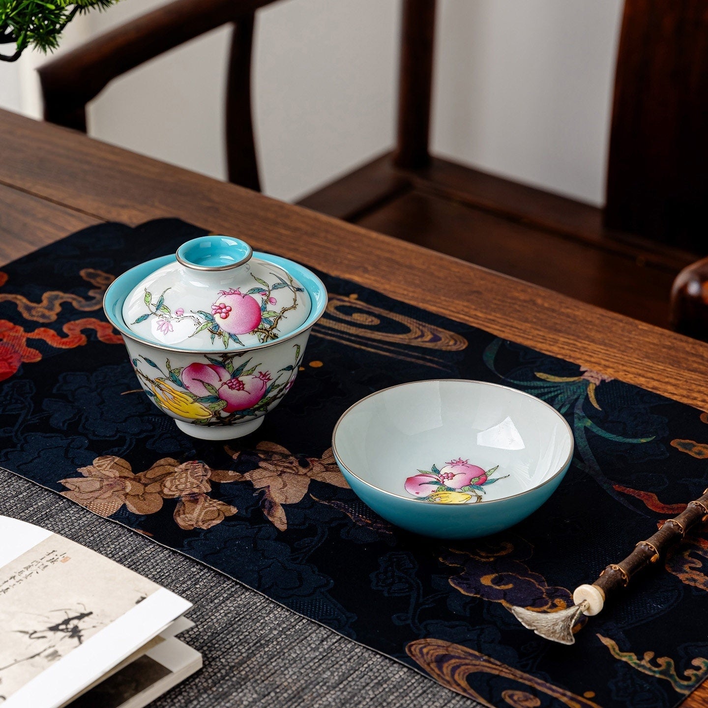 San Duo 180cc - Jing De Zhen Porcelain Gaiwan zycschina