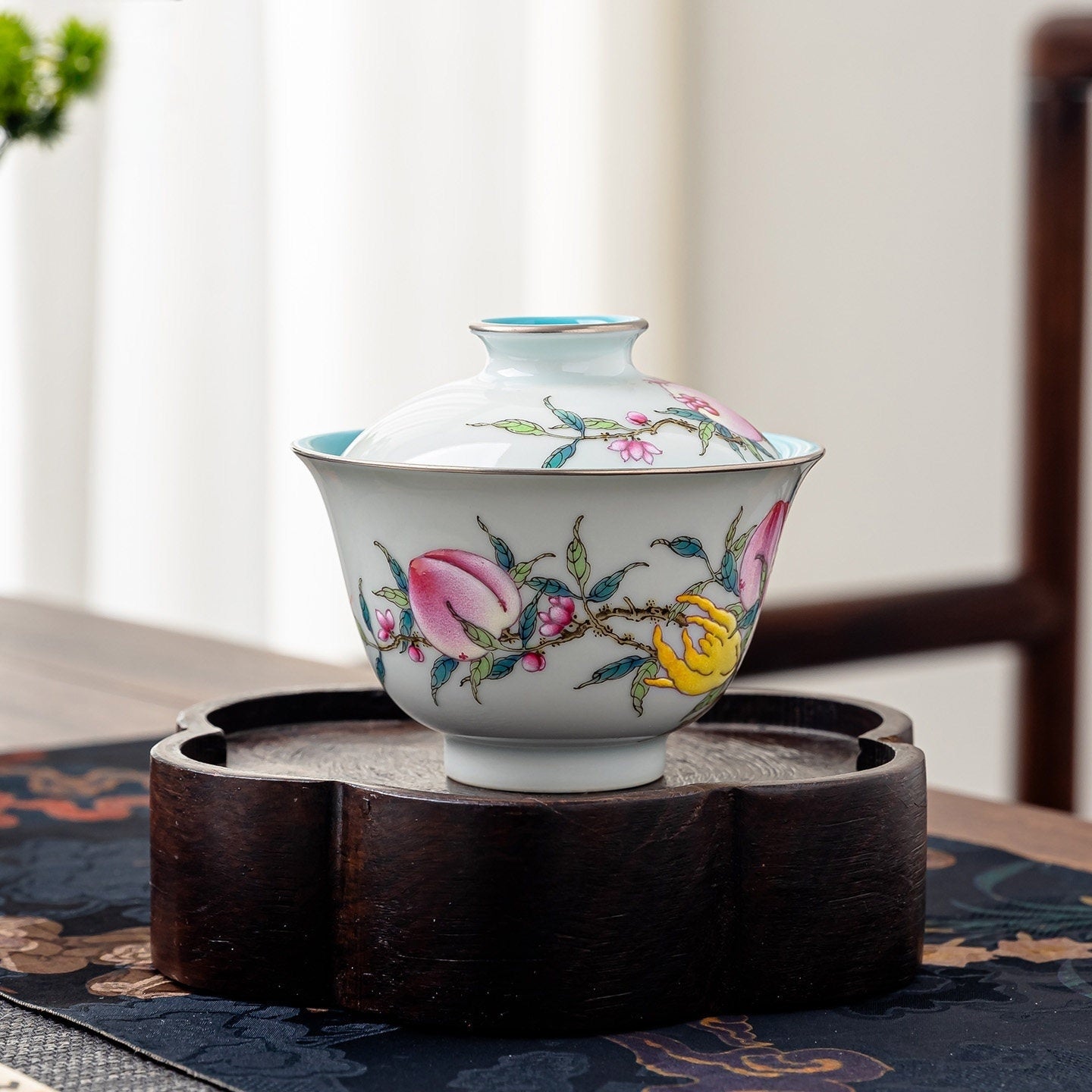 San Duo 180cc - Jing De Zhen Porcelain Gaiwan zycschina