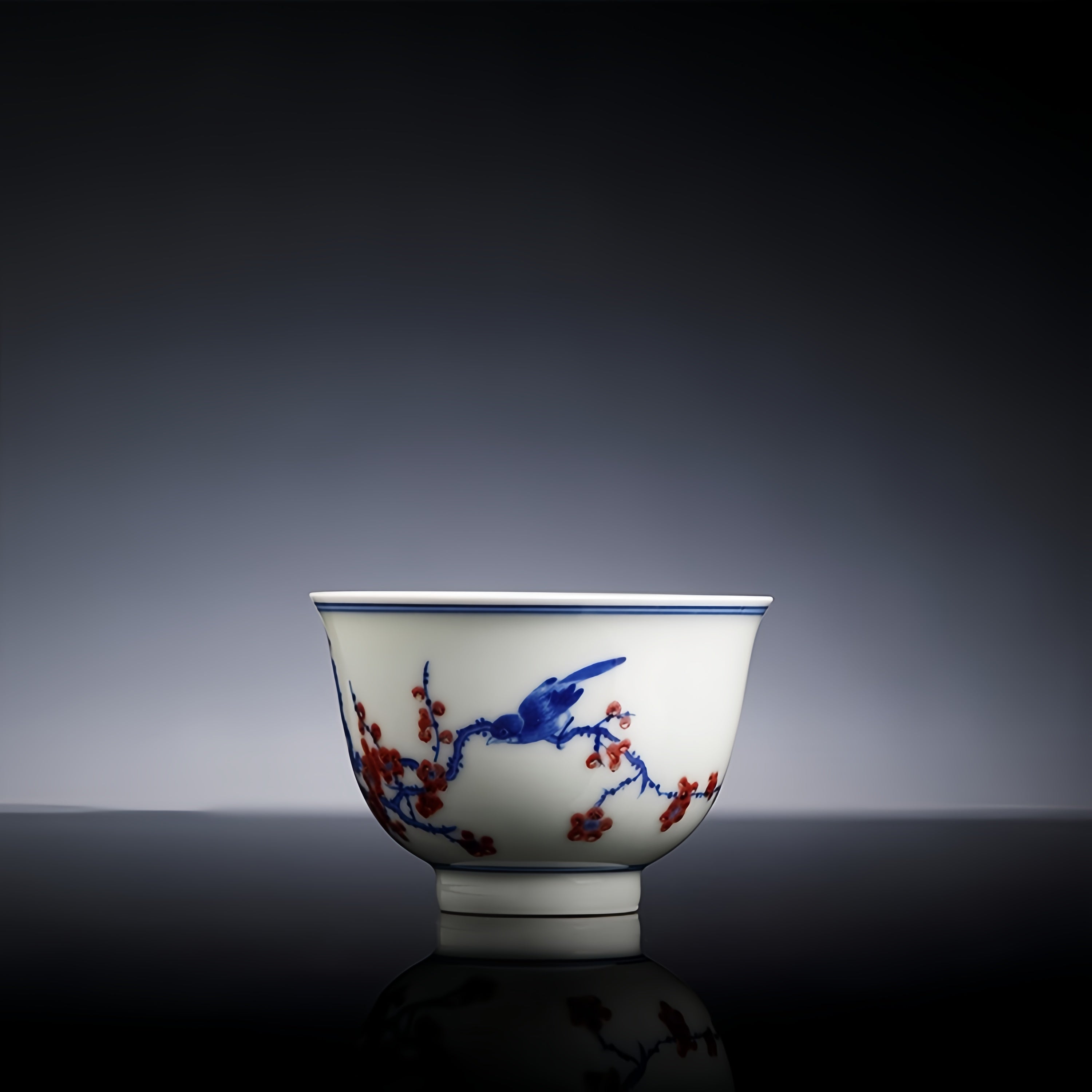Xi Shang Mei Shao 80cc - Jing De Zhen Porcelain Teacup.