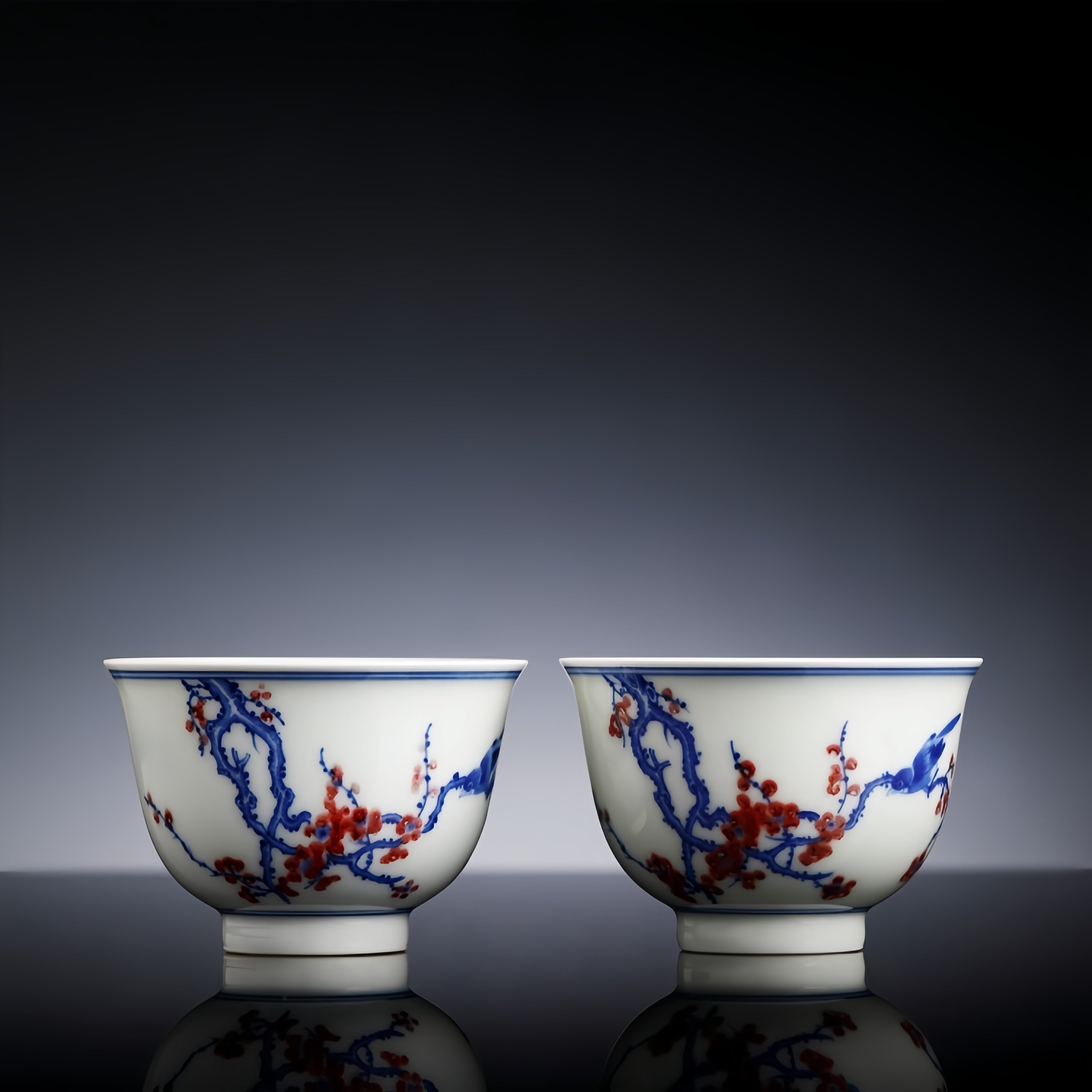 Xi Shang Mei Shao 80cc - Jing De Zhen Porcelain Teacup.
