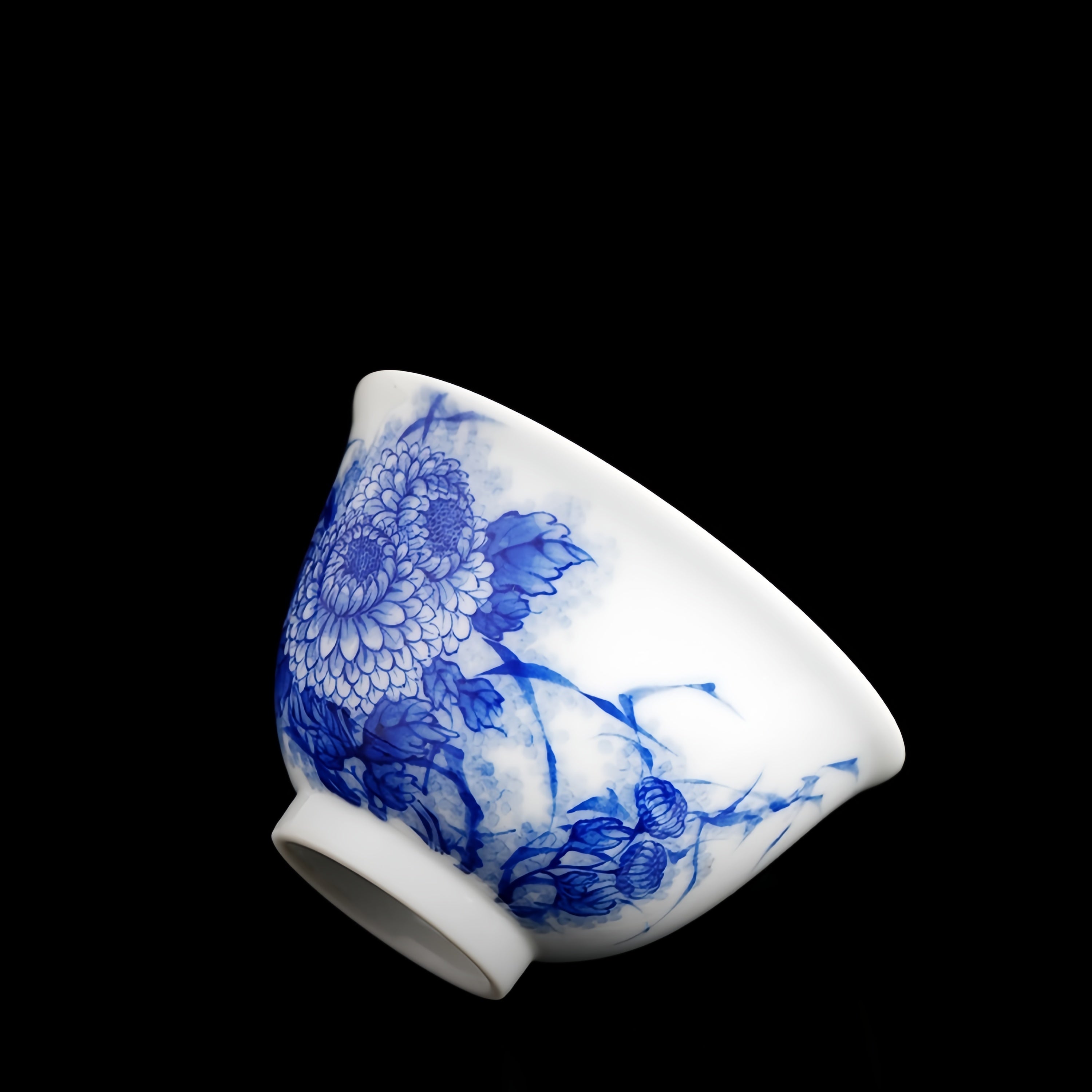 Ba Wang Ju Hua Niao 50cc - Jing De Zhen Porcelain Teacup.