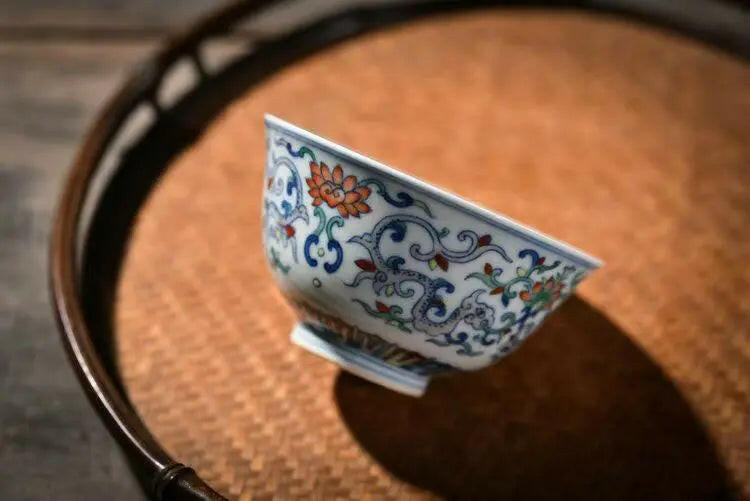 Chan Zhi Chi Long - Jing De Zhen Porcelain Teacup zycschina