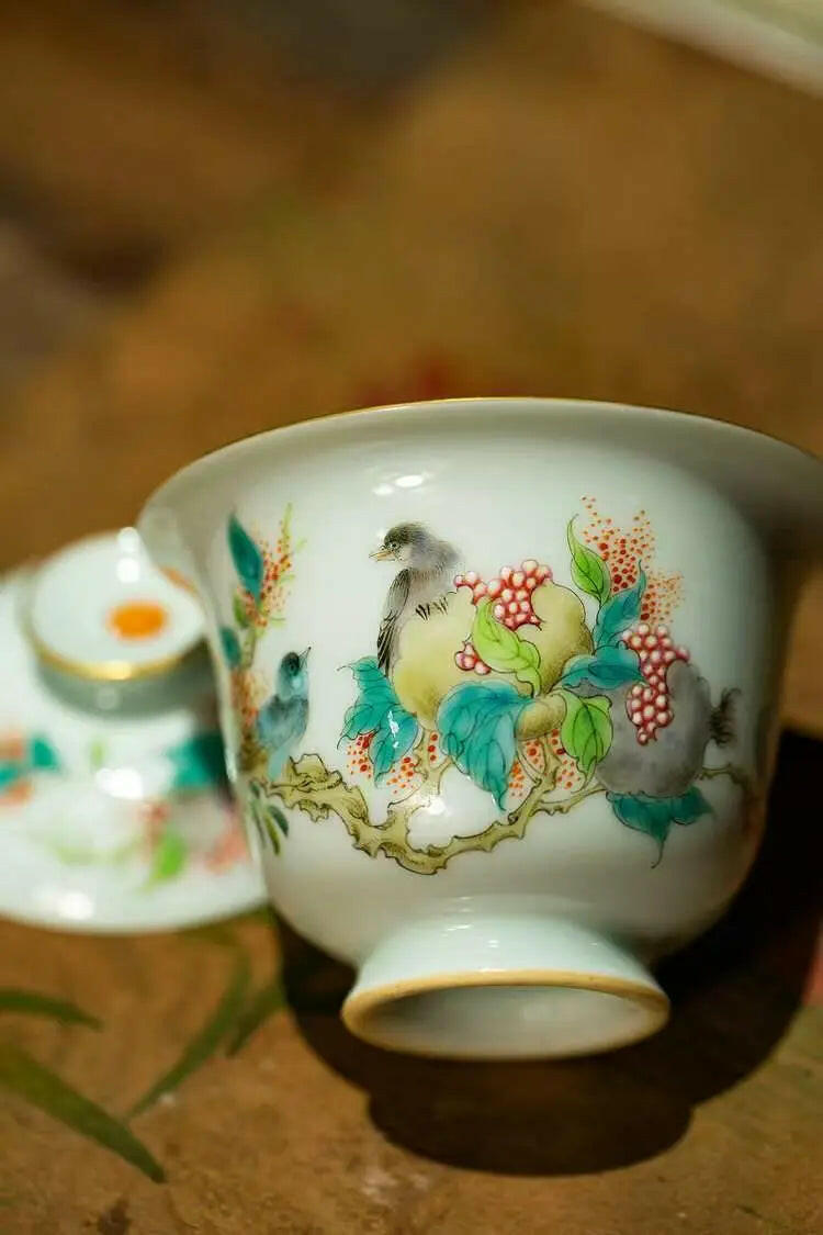 Xiao Kou Chang Kai - Jing De Zhen Porcelain Gaiwan zycschina