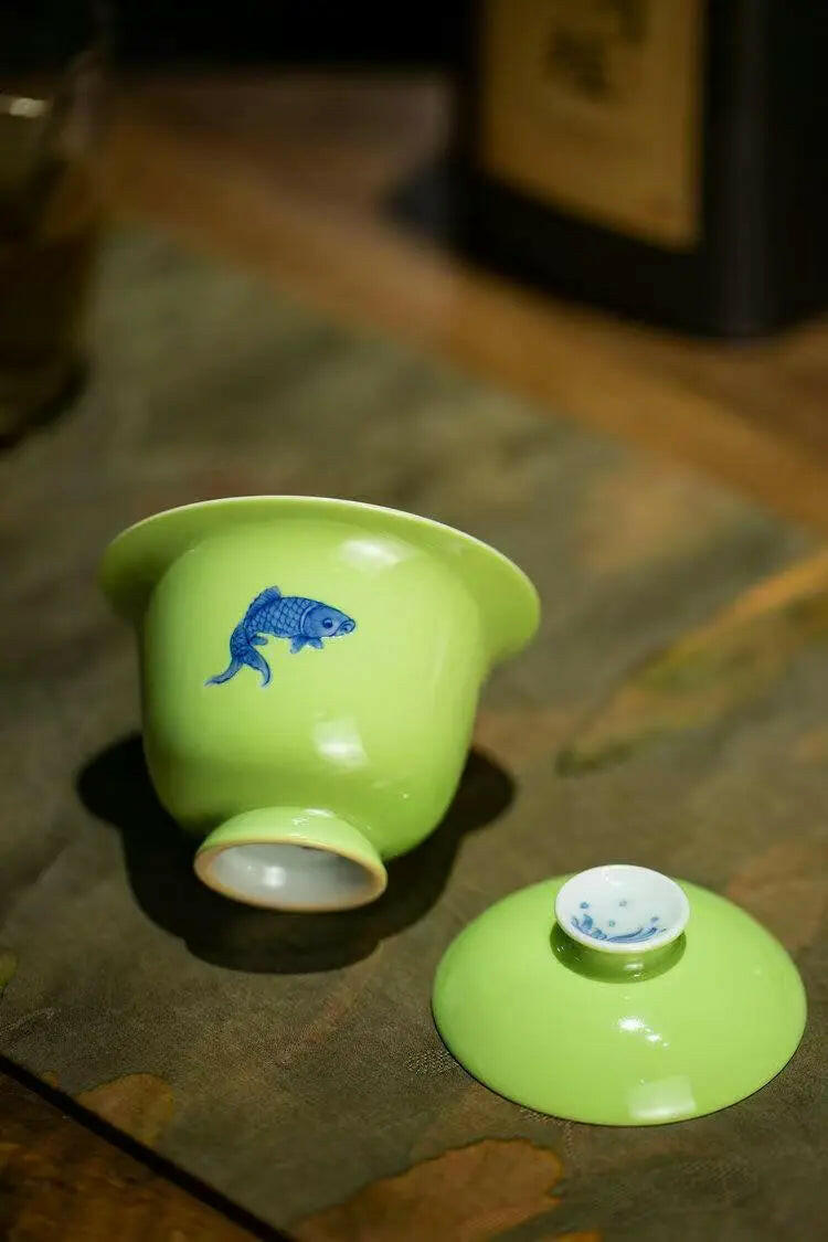 Qing Hua Yu Zhi Le - Jing De Zhen Porcelain Gaiwan zycschina