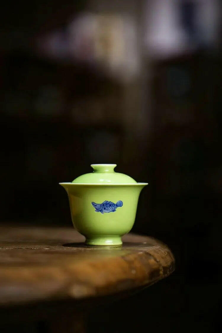 Qing Hua Yu Zhi Le - Jing De Zhen Porcelain Gaiwan zycschina