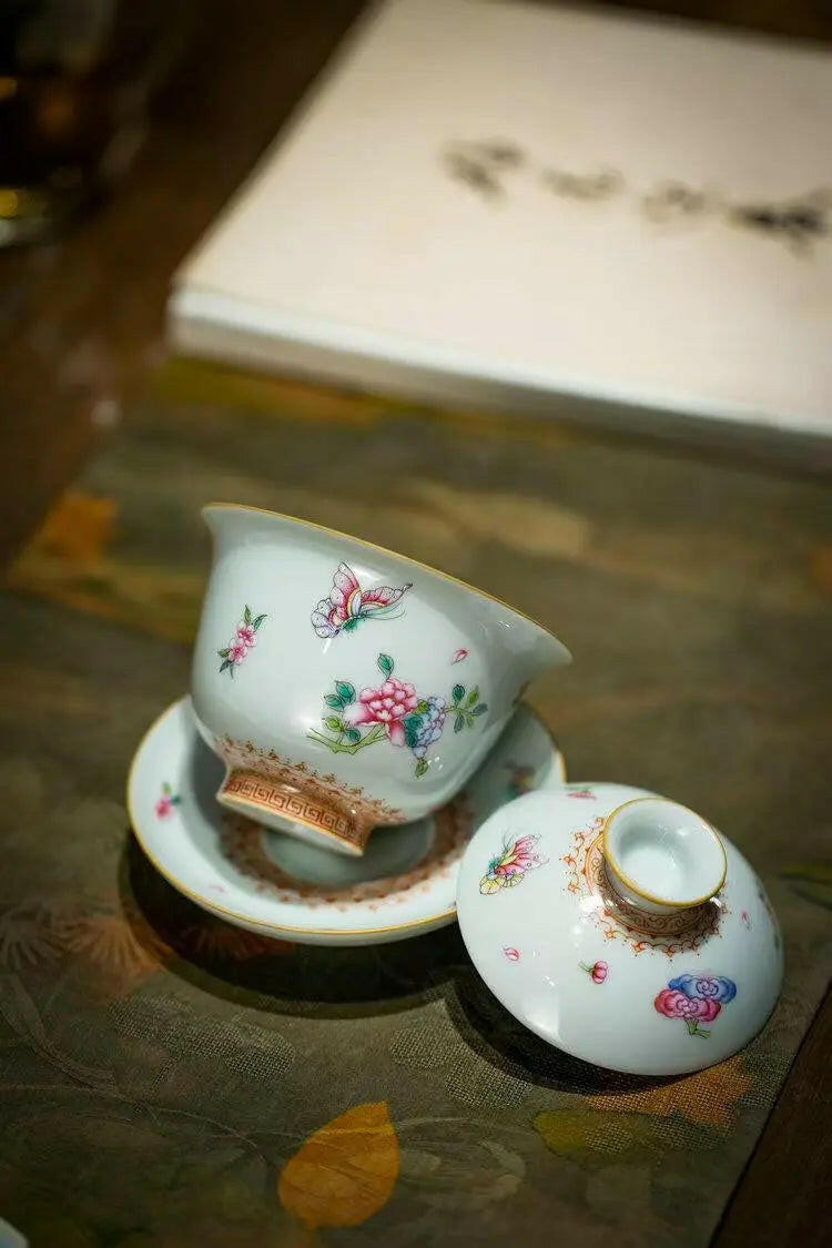 Die Lian Hua - Jing De Zhen Porcelain Gaiwan zycschina