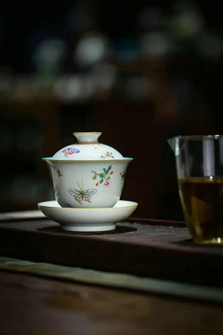 Die Lian Hua - Jing De Zhen Porcelain Gaiwan zycschina