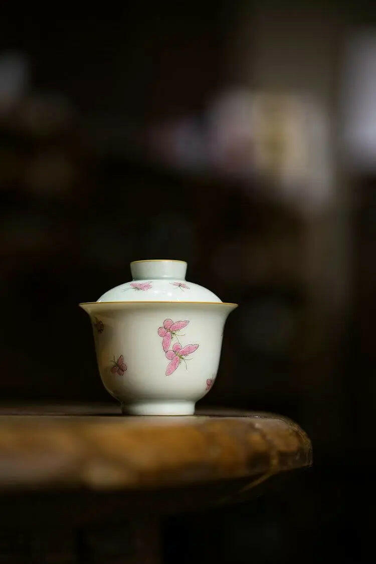 Gong Fen Bai Die - Jing De Zhen Porcelain Gaiwan zycschina